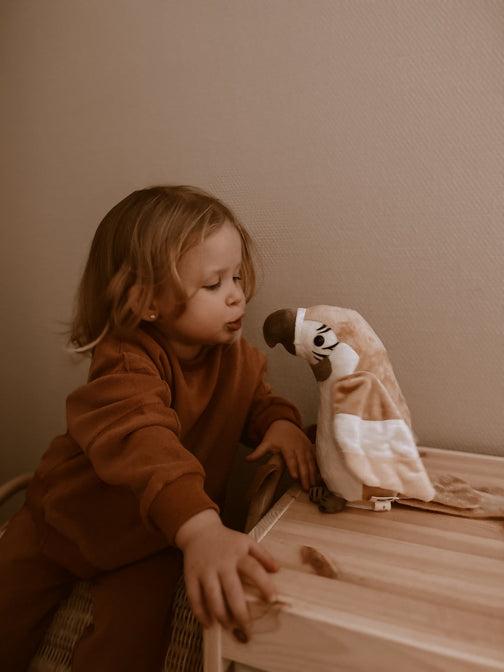 Pierre, der sprechende Papagei, nackt