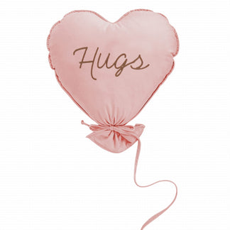 Herz-Ballonkissen Deluxe - Natural Rose