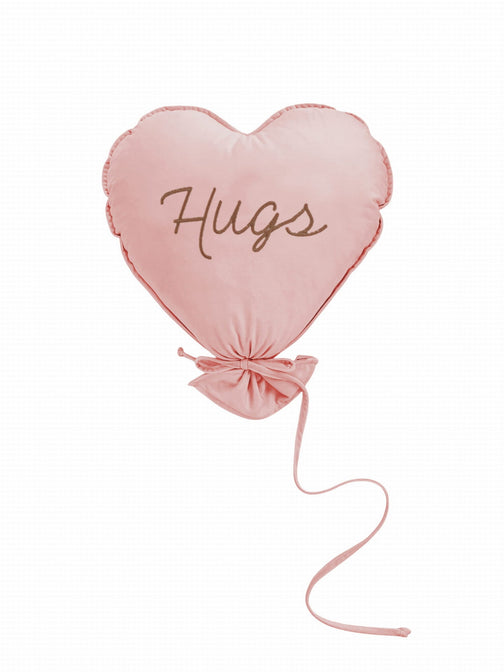 Herz-Ballonkissen Deluxe - Natural Rose