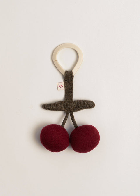 Kersen Kinderwagenspeelgoed – rood/legergroen