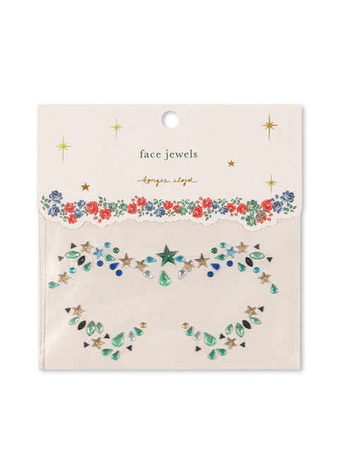 Gesichtsjuwelen Grün