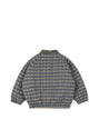 Juno Printed Bomber Jacket - LAUREL BLUE CHECK