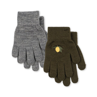 2-Pack Filla Handschoenen - Kombu Green en Grijs