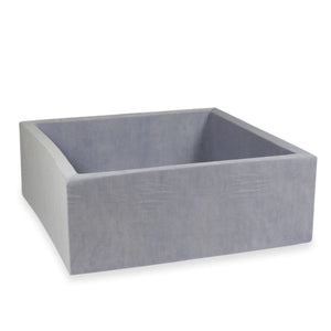 Bällebad Soft Velvet 110 x 110 x 40 cm Hellgrau