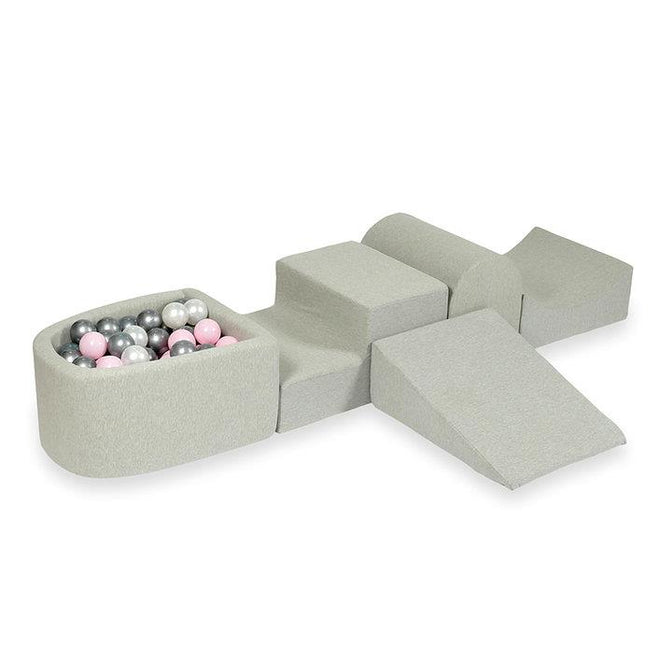 SCHAUMSTOFF SPIELSET JERSEY BAUMWOLLE HELLGRAU