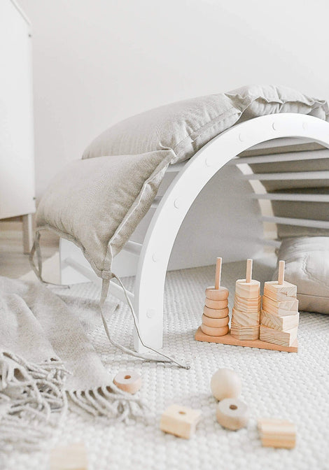 Holz-Kletterbogen LUOTO Weiß/Birke - Fitwood