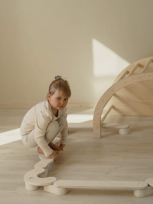 Holz-Schwebebalken POLKU Birke Groß - Fitwood