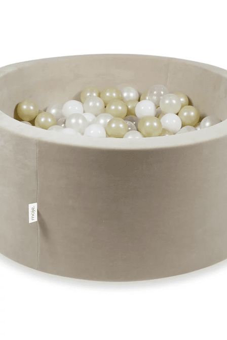 Bällebad Soft Velvet 90x40cm "Beige" - Mimii