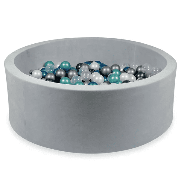 Bällebad XXL 110x40cm SV "Hellgrau" - Mimii