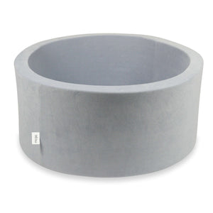 Bällebad Soft Velvet 90x40 cm Hellgrau