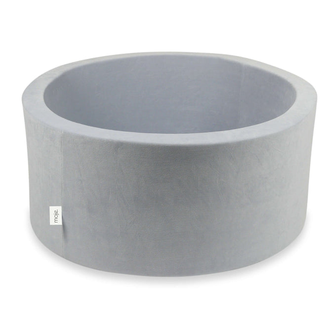 Bällebad Soft Velvet 90x40 cm Hellgrau