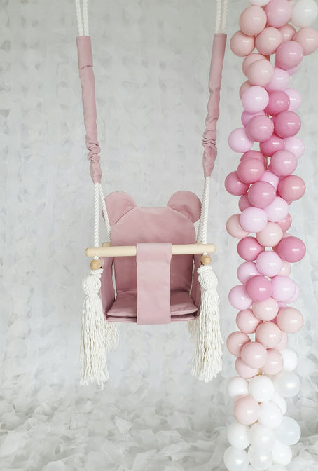 Babyschaukel Teddybär Pink - MOJE