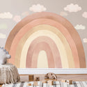 Wandaufkleber Regenbogen beige - Pastelowe Love
