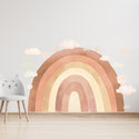 Wandaufkleber Regenbogen beige - Pastelowe Love