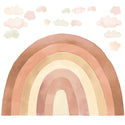 Wandaufkleber Regenbogen beige - Pastelowe Love
