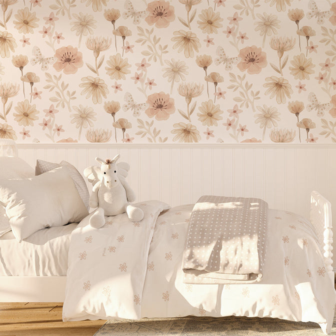 Bloemen Meadows Behang