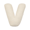 Teddy-Buchstabenkissen weiß V